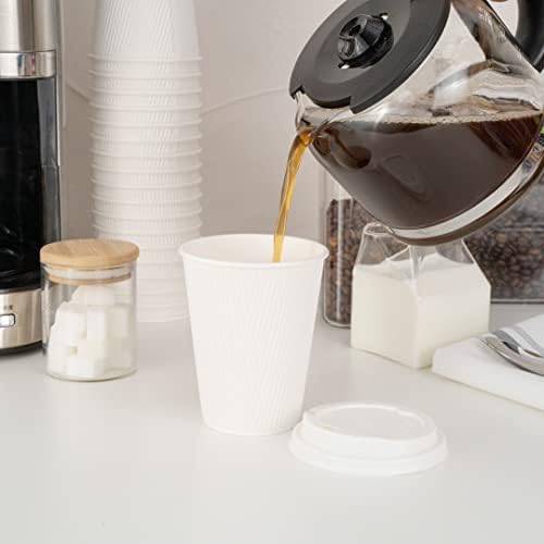 Restaurantware-12 Ounce Disposable Coffee Cups, 500 Double Wall Hot Cups - Image 2