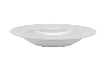 GET B-2412-DW-EC Melamine Pasta Bowl with Wide Rim, 24 Ounce, Diamond Ivory (Set of 4)