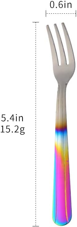 Oyster Fork Set of 12, 5.4 Inch Stainless Steel Cocktail Forks, 3 Tines Mini - Image 7