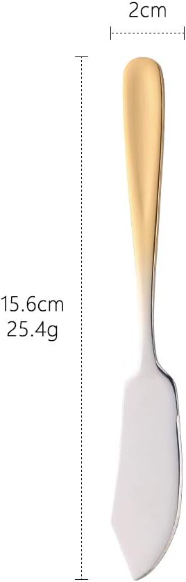 Buyer Star Cheese Butter Knife, Stainless Steel 18/10 6" Mini Desert Knives - Image 2