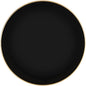 PARTY BARGAINS 13-Inch Charger Plates - 48 Pack, Organic Collection Black Gold Rim, Heavy-Duty Disposable Chargers for Elegant Dining - Ideal for Weddings and Formal Events