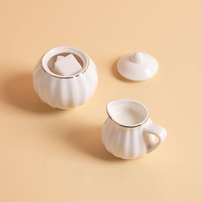 Sweejar Porcelain Tea Set for Little Girls, Kitchen Toys Tea Party Set for Kids - Image 5