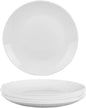 White Bone China Dinner Plates 10.5 Inch Set of 6 Microwave Dishwasher Safe | by Ygmackin