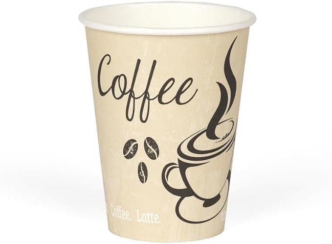 Disposable Coffee Cups, To Go Paper Hot Cups, Classic Design - Image 2