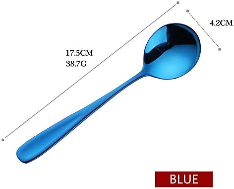 Buyer Star Bouillon Spoon Sets, 7-Inch Round Soup Spoons, Stainless Steel - Image 7