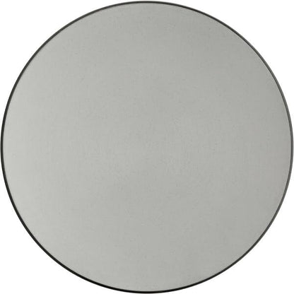 Apollo 11.5 Inch Coupe Melamine Dinner Plates, Matte Grey and Black, Break-Resistant, NSF Listed, Dishwasher Safe, Round, 12 Pack