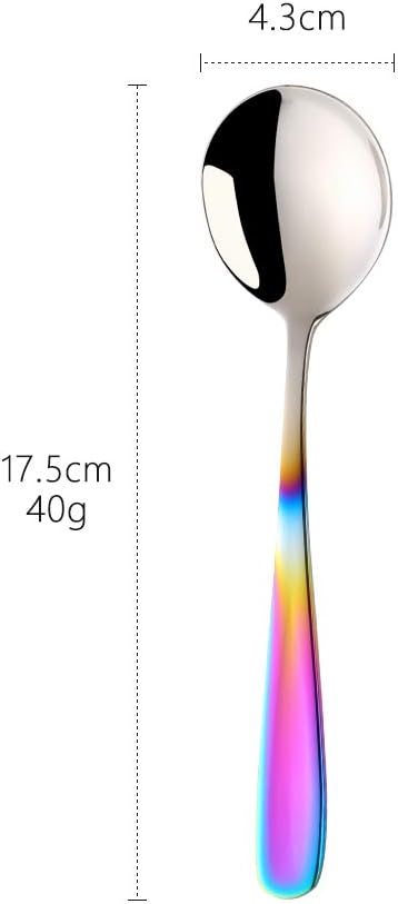 Buyer Star Bouillon Spoon Sets, 7-Inch Round Soup Spoons, Stainless Steel - Image 2