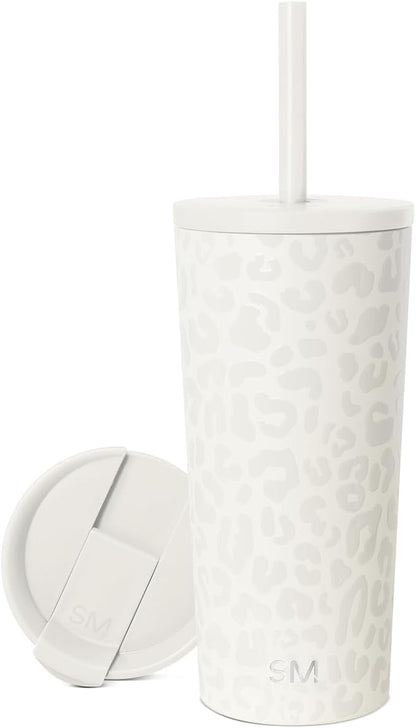 Simple Modern Iced Coffee Tumbler, Insulated | 20oz | Leopard | Reusable by Unknown