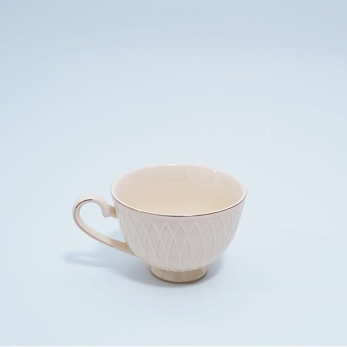 Bone China Tea Cup and Saucer Set - Image 4