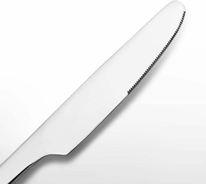 4-Piece Dinner Knives Set, 8.9-Inch Stainless Steel Table Knives | Mirror - Image 2