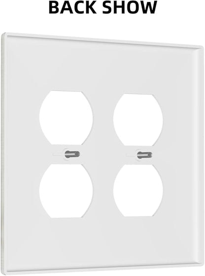 Light Switch Cover Mid Century Modern Retro Stars 2 Gang Decorative SwitchPlates Double Duplex Wall Plates Switch Plates and Outlet Covers for Bathroom Bedroom Decor