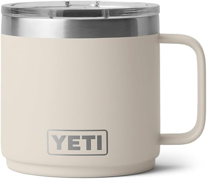 YETI Rambler 14 oz Ceramic Lined Stackable Mug, Vacuum Insulated, Stainless - Image 3