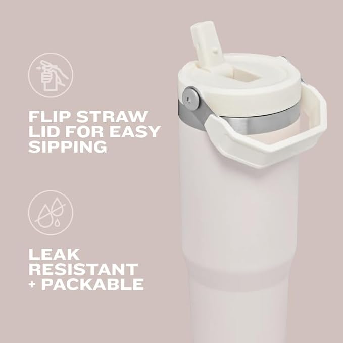 STANLEY IceFlow 2.0 Flip Straw Tumbler, 30 oz, Sienna | Easy Carry Handle | - Image 8
