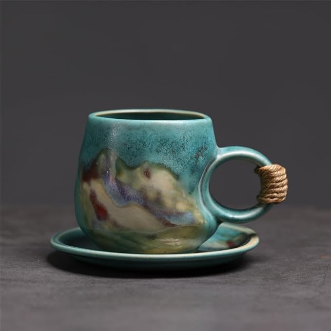 Little handmade ceramic pottery tea cup - Image 7