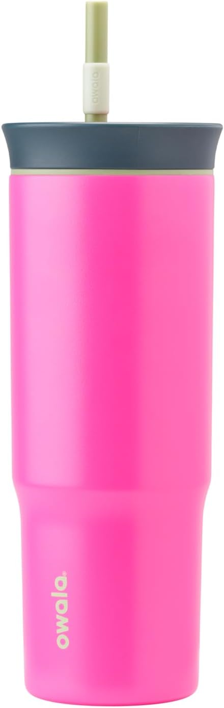 Owala Tumbler Stainless Steel Water Bottle 24 oz Watermelon Breeze | 2-in-1 by Unknown