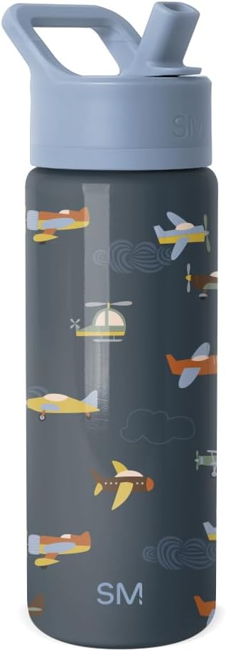 Simple Modern Kids Water Bottle & Toddler Cup | 18oz | Airplane | Insulated by Unknown