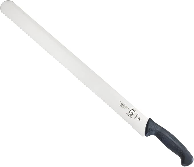Mercer Culinary M23114 Millennia Black Handle, 18-Inch Wavy Edge, Cake Slicer - Image 4