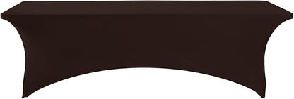 LZY Spandex Fitted Stretch Table Cover for 6 ft or 4ft or 8ft Folding Table, Rectangular Cocktail Tablecloth, Perfect for Party or Banquet