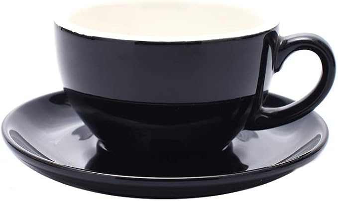 Coffeezone Cappuccino Barista Cup and Saucer Latte Art and Americano New Bone by Coffeezone