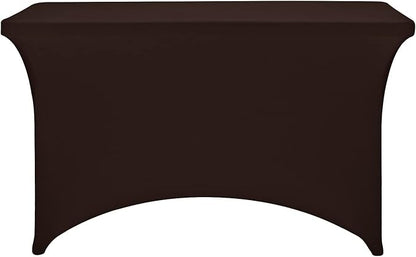 LZY Spandex Fitted Stretch Table Cover for 4ft or 6ft or 8ft Folding Table, Rectangular Cocktail Tablecloth, Perfect for Party or Banquet
