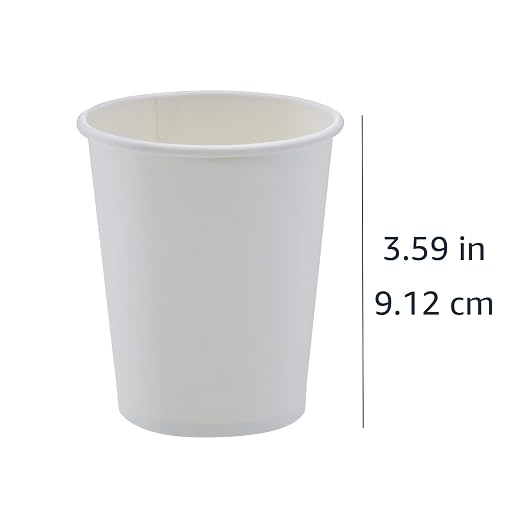 Amazon Basics Disposable Compostable Paper Coffee Cups - Image 7