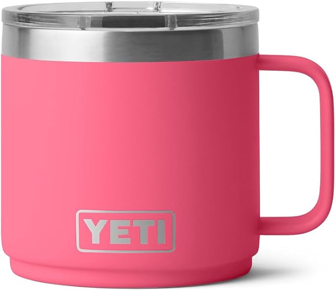 YETI Rambler 14 oz Ceramic Lined Stackable Mug, Vacuum Insulated, Stainless - Image 3