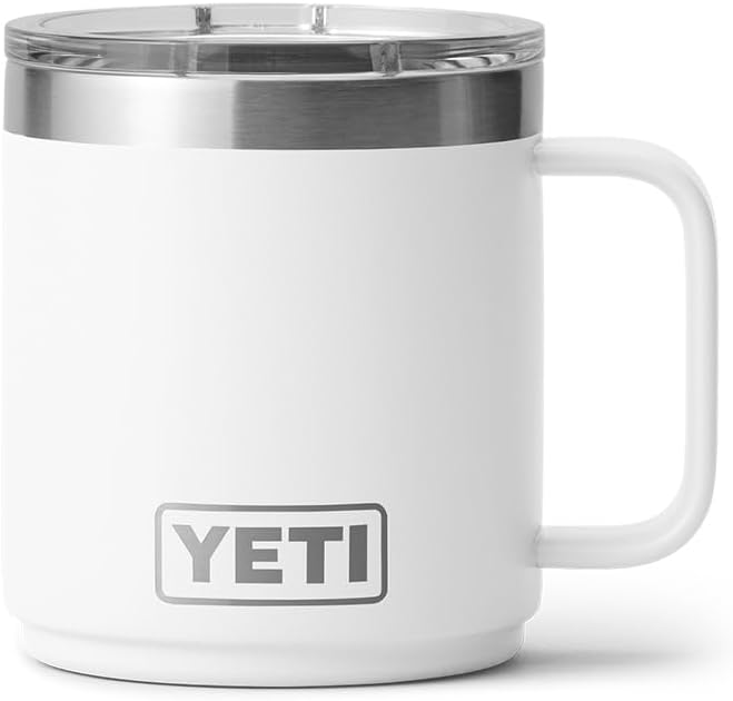 YETI Rambler 10 oz Ceramic Lined Stackable Mug, Vacuum Insulated, Stainless - Image 3