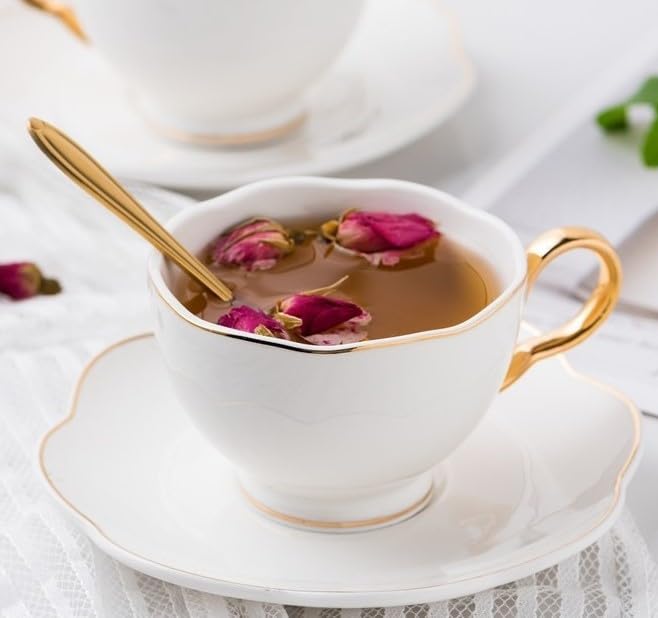 British Coffee Cup 3 Piece Set（6.8oz） Household Fashional Tea Cup - Image 2