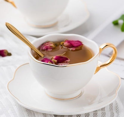 British Coffee Cup 3 Piece Set（6.8oz） Household Fashional Tea Cup - Image 2