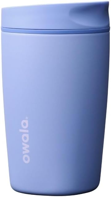 Owala SmoothSip Slider Insulated Stainless Steel Coffee Tumbler, Reusable Iced by Unknown
