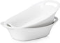 DOWAN Large Serving Bowls with Handles, 60 OZ Oval Serving Platter by DOWAN