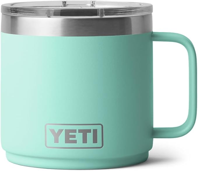 YETI Rambler 14 oz Ceramic Lined Stackable Mug, Vacuum Insulated, Stainless - Image 3