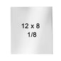304 Stainless Steel Sheet - 12" X 8" X 1/8" Thin Stainless Steel Plate 1/8 Inch Thickness with Protective Film Metal Sheets Stock Sheets for Kitchen DIY Crafting etc. (305 x 203 x 3 mm)