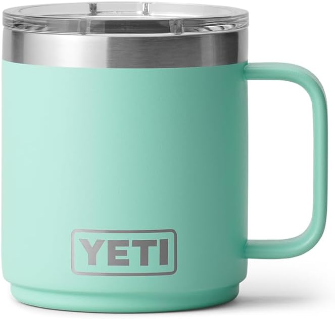 YETI Rambler 10 oz Ceramic Lined Stackable Mug, Vacuum Insulated, Stainless - Image 3