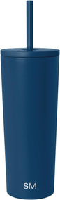 Simple Modern Iced Coffee Tumbler, Insulated | 24oz | Blue | Reusable Stainless by Unknown