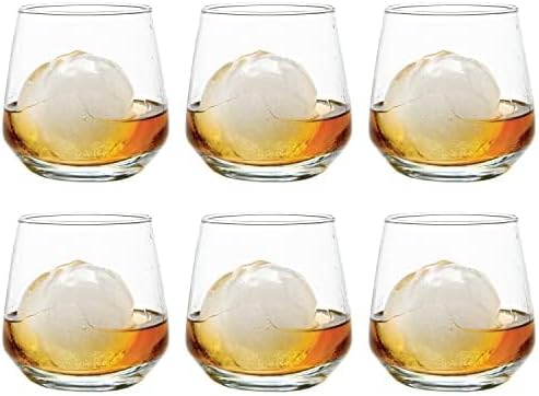 Vikko Whiskey Glasses Set of 6, Old Fashioned Whiskey Glasses 11.75 Ounce by Vikko
