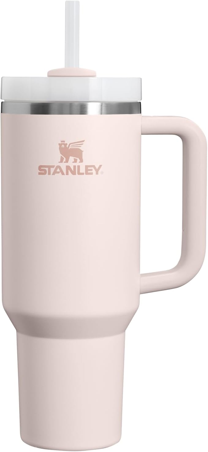 STANLEY Quencher H2.0 Flow State Tumbler, 40 oz, Rose Quartz 2.0 | Handle and by Unknown