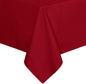 sancua Rectangle Tablecloth - 60 x 84 Inch - Stain and Wrinkle Resistant Washable Polyester Table Cloth, Decorative Fabric Table Cover for Dining Tables, Buffet Parties, Christmas Red