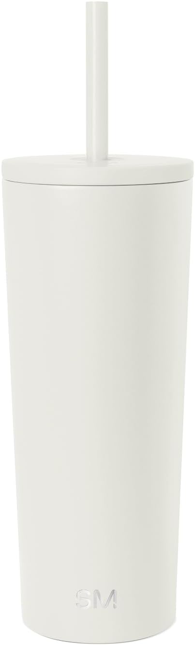 Simple Modern Iced Coffee Tumbler, Insulated | 24oz | Cream | Reusable by Unknown