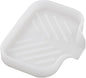 Silicone Bathroom Soap Dishes with Drain Spout-Bathroom and Kitchen Sink Organizer,Sponge Holder,Dish Soap Tray,Perfect for Dispenser,Scrubber,Bottle,Cup on Counter Translucent 4.9"×3.2"
