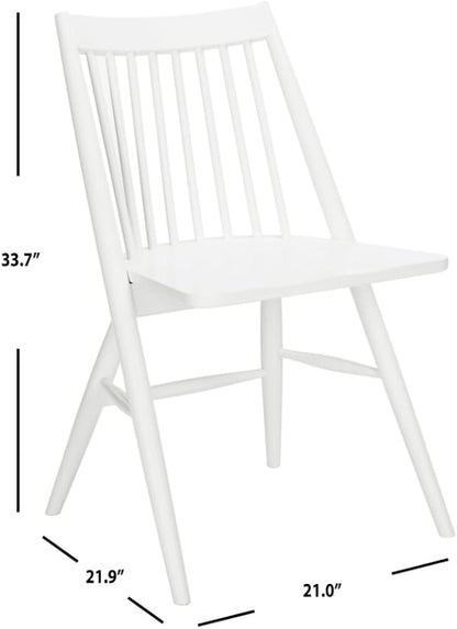 Safavieh Home Collection Wren White 19-inch Spindle Dining Chair (Set of 2)