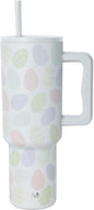 Simple Modern Tumbler with Handle and Straw | 40oz | Easter Eggs | Trek Tumbler by Unknown
