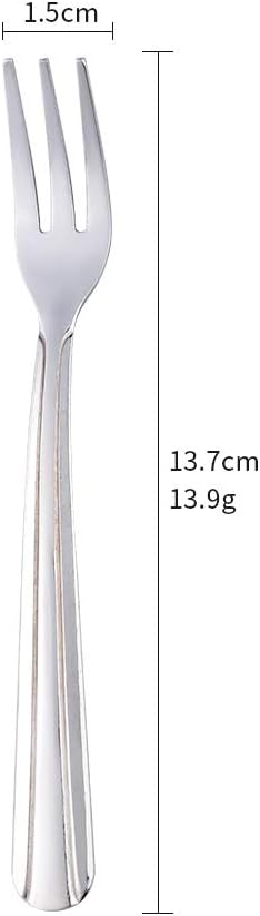 Oyster Fork Set of 12, 5.4 Inch Stainless Steel Cocktail Forks, 3 Tines Mini - Image 7