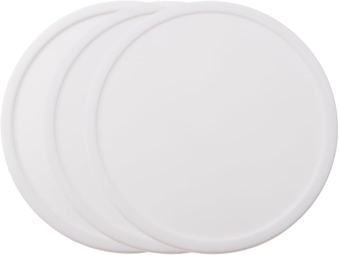 ONLYKXY 3 Pieces 3.93 Inch Silicone Coasters, Round Coasters by Unknown