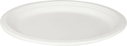 KARAT EARTH 12.5''x10'' PFAS Free Compostable Bagasse Oval Plates, KE-BPO12510-1CFF - 500 ct