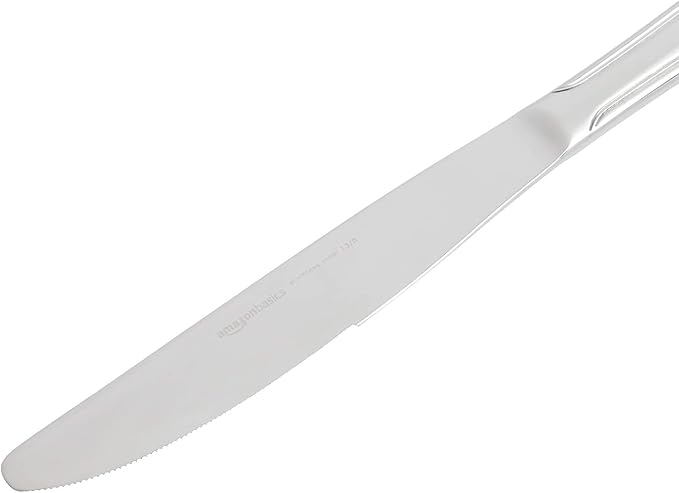 Amazon Basics Silverware Set, Stainless Steel Flatware, Dishwasher Safe - Image 4
