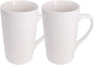 2 Pack 16 OZ Coffee Cup Simple Pure White Ceramic Cup Plain Large Tall White by Belinlen