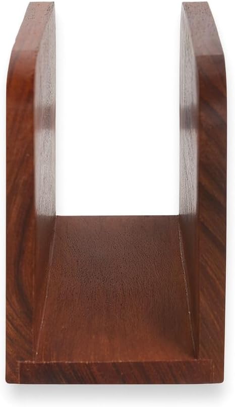 Wooden Napkin Holder for Table Acacia Wood Standing Paper Napkin Dispenser - Image 2