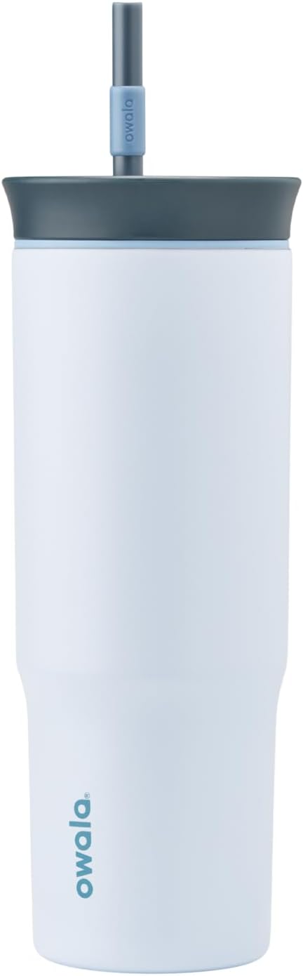 Owala Tumbler Stainless Steel Water Bottle 24 oz The Great Blue | 2-in-1 by Unknown
