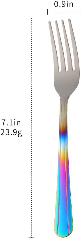 12 Pieces Dinner Fork, Stainless Steel Silverware Forks, 7.1 Inches Metal Fork - Image 7